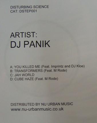 DJ Panik  - You Killed Me EP