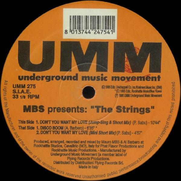 Mauro M.B.S., The Strings  - Don't You Want My Love / Disco Boom