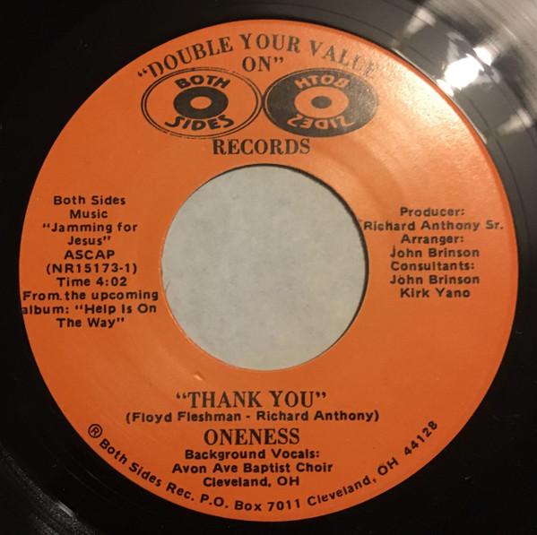 Oneness  - Thank You