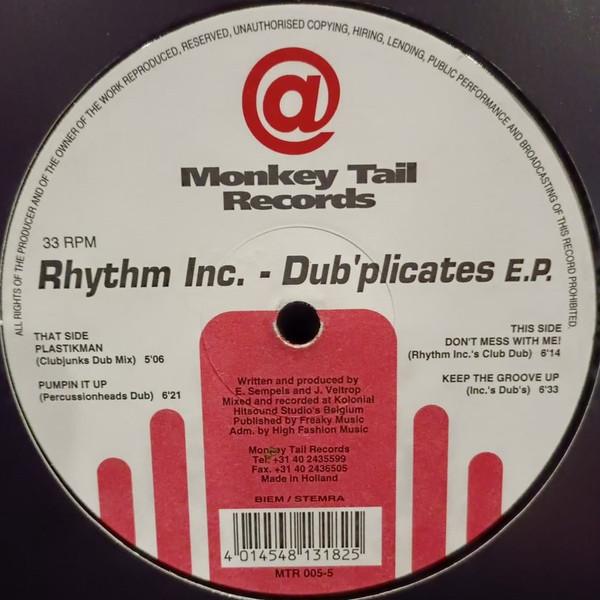 Rhythm Inc.  - Dub'plicates E.P.