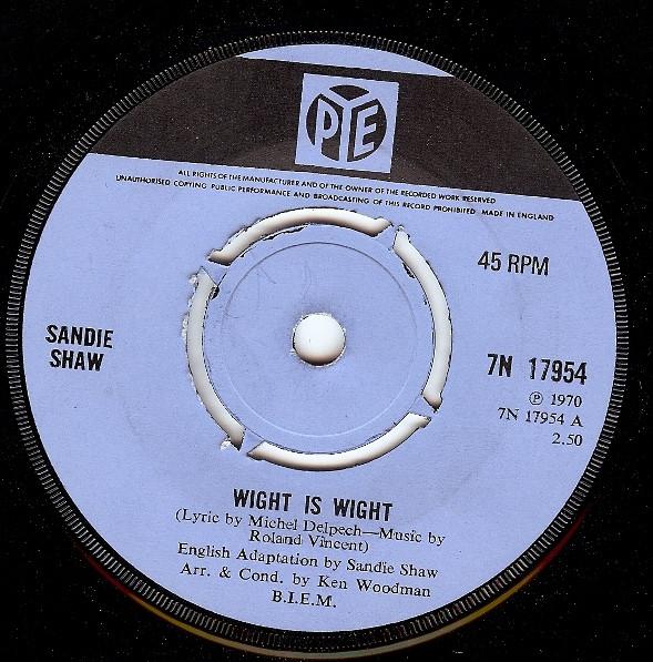 Sandie Shaw - Wight Is Wight